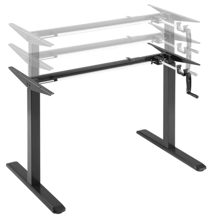 LUMI ergonominio stalo rėmas (juodas)